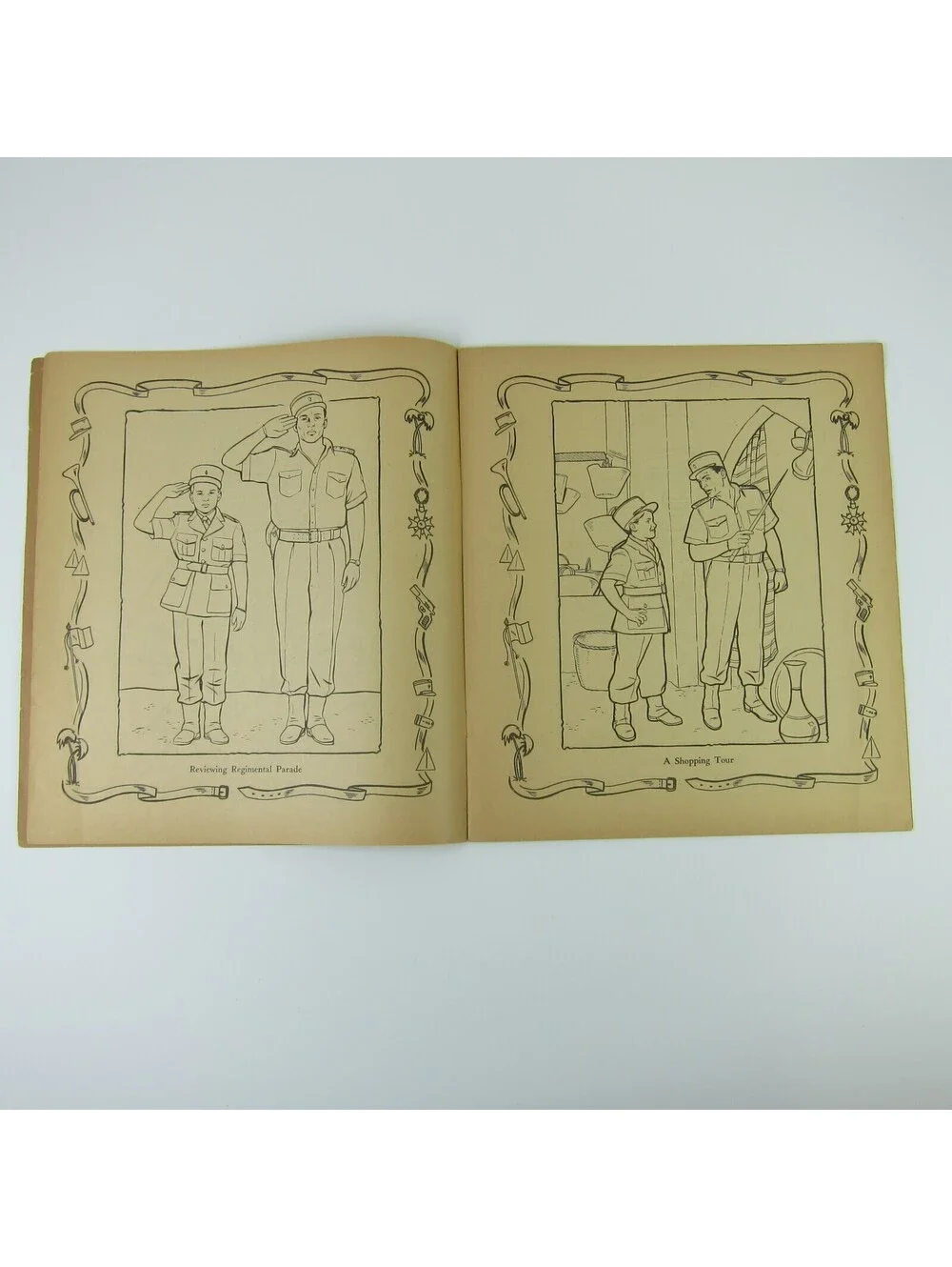 Foreign Legionnaire Coloring Book Abbot #1339 Buster Crabbe & Cuffy Vintage 1956